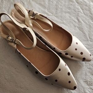 Cream Polka Dot Women's Shoes